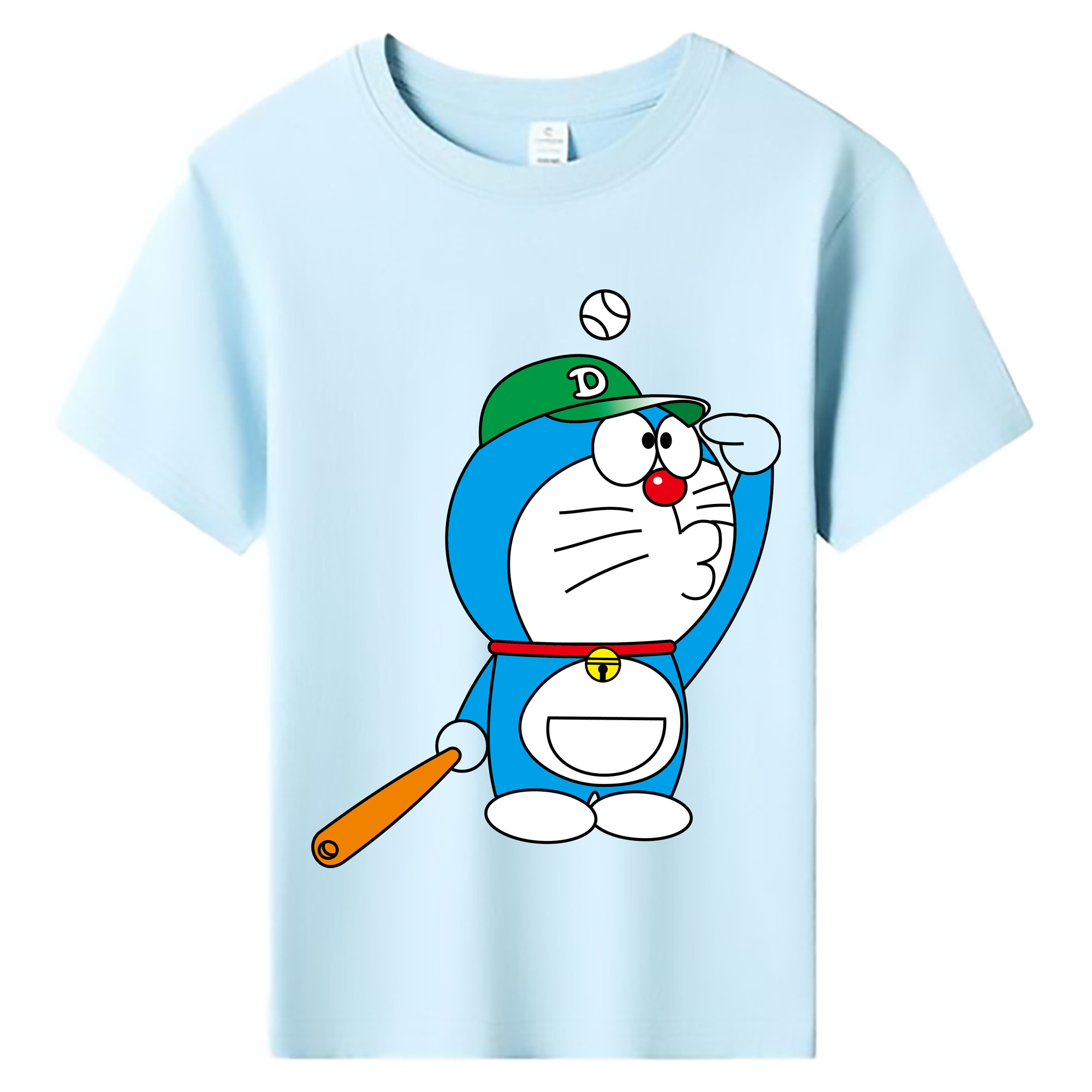 （画像用） ドラえもん Doraemon 綿100％キッズTシャツ（フロントプリント）